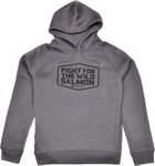 Frodin Flies Wild Salmon Hoodie Graphite Grey